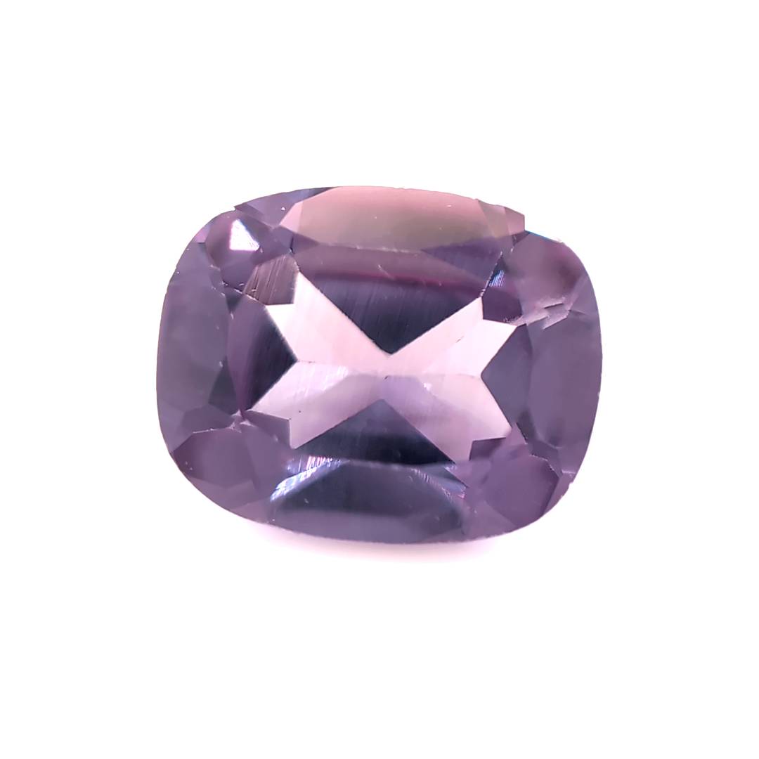 Rectangle Cushion Synthetic Alexandrite (Color-Change Sapphire) Corundum (Yellow Warm Light)