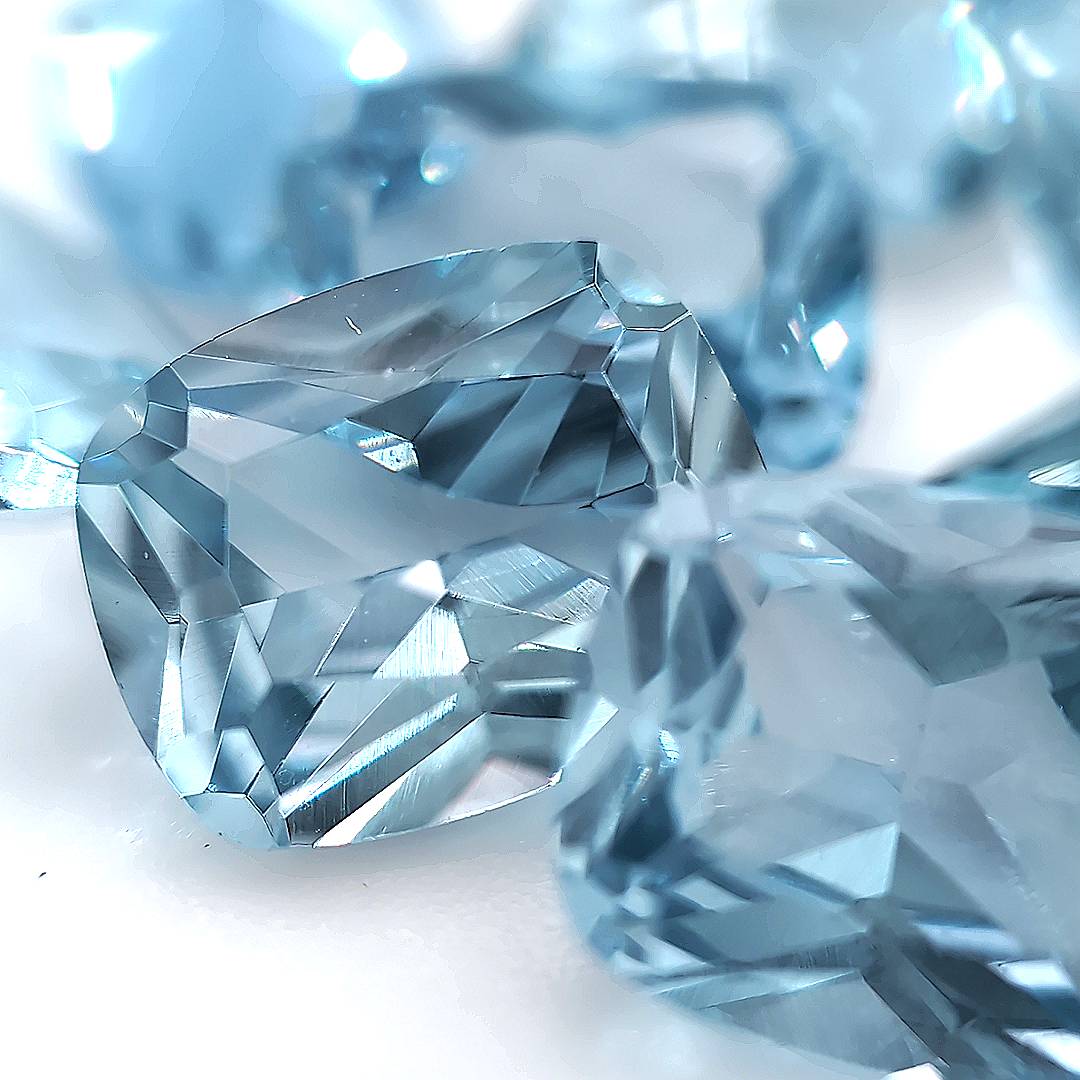 Rectangle Cushion Synthetic Aquamarine Spinel