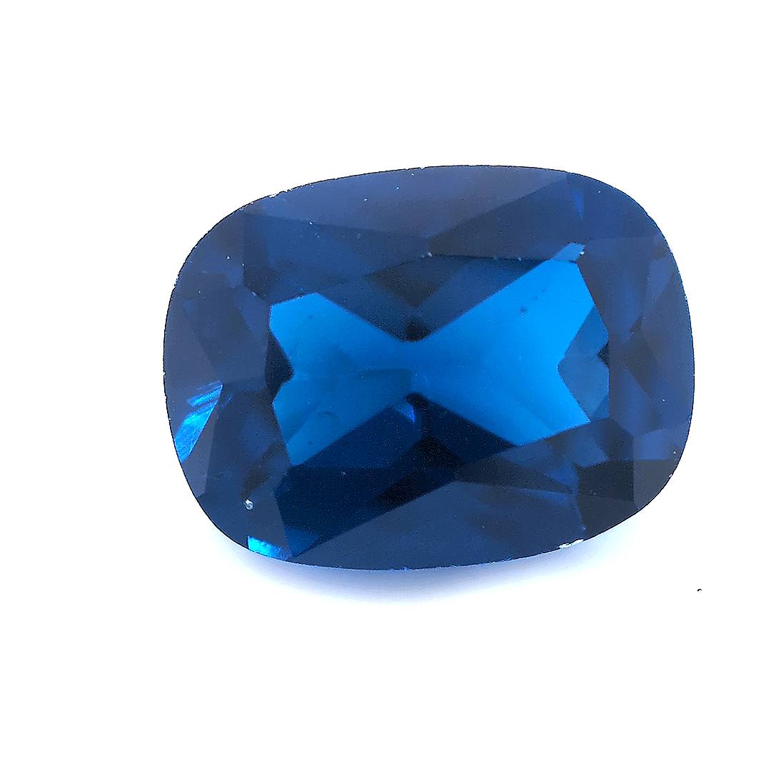 Rectangle Cushion Synthetic Blue Spinel
