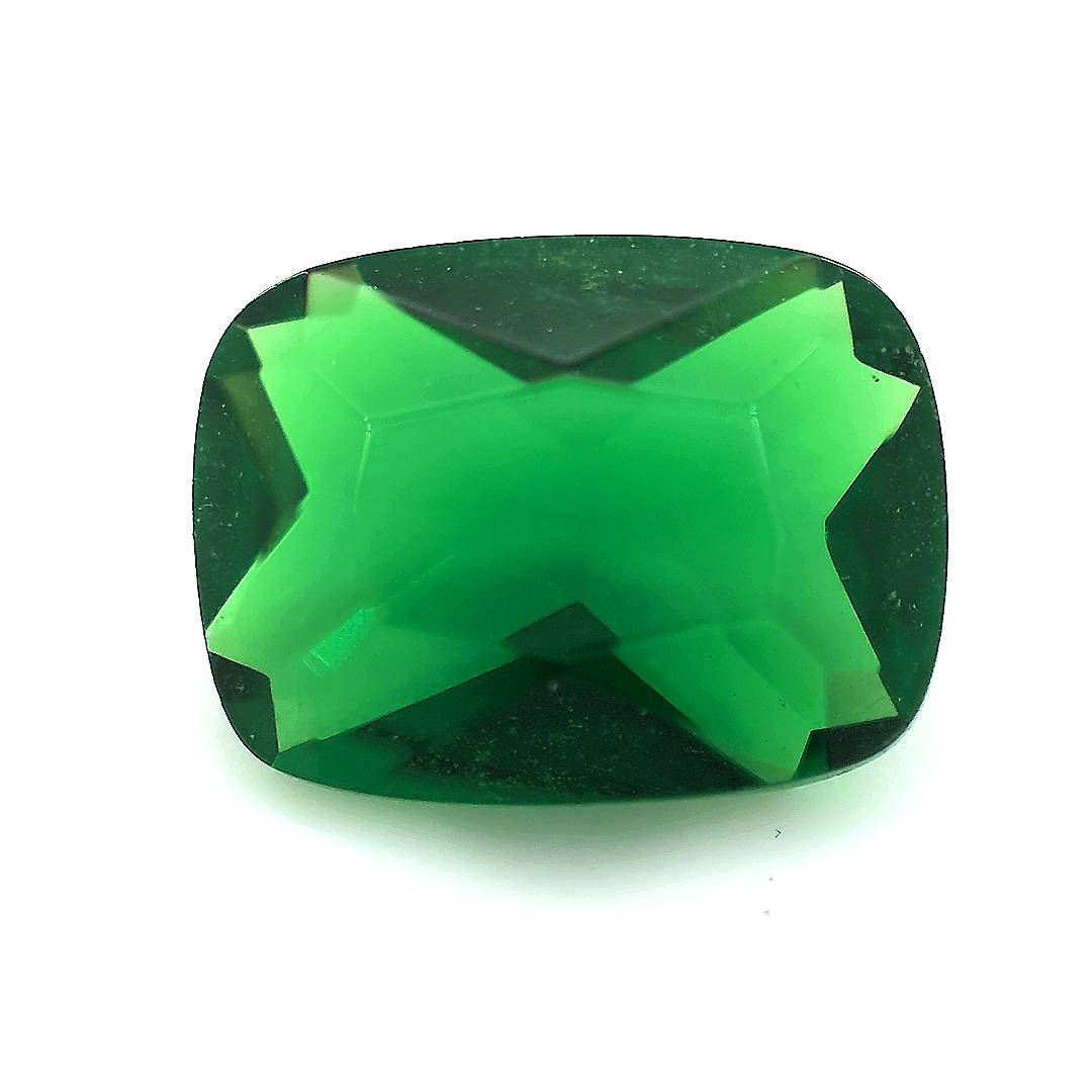 Rectangle Cushion Green Glass