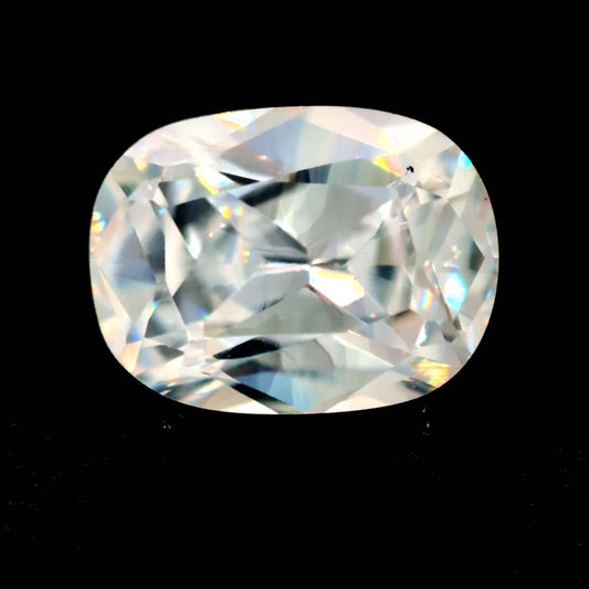 Rectangle Cushion White CZ