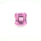 Asscher Square with Cut Corners Synthetic Rose Sapphire Corundum