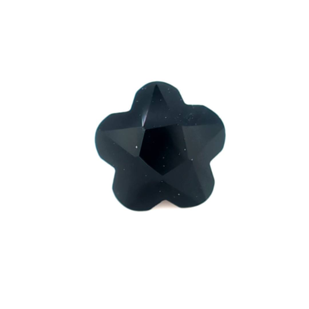 Flower Black Glass