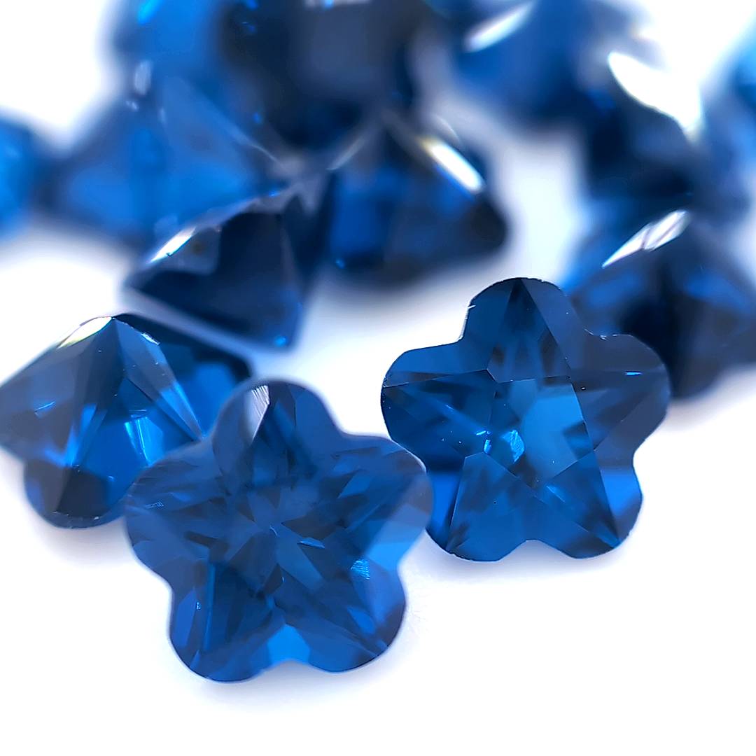 Flower Synthetic Blue Spinel