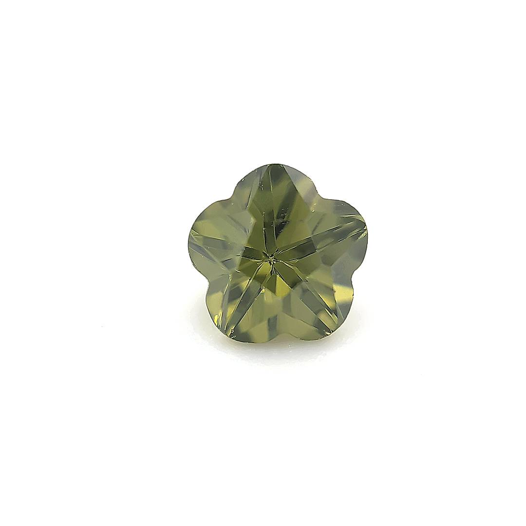 Flower Dark Peridot CZ