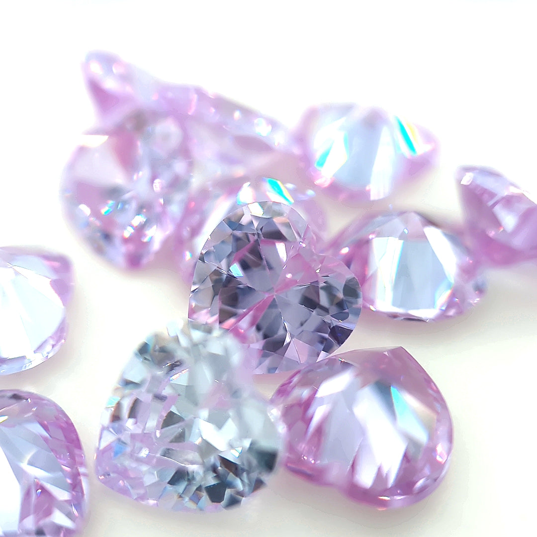 Heart Lavender CZ