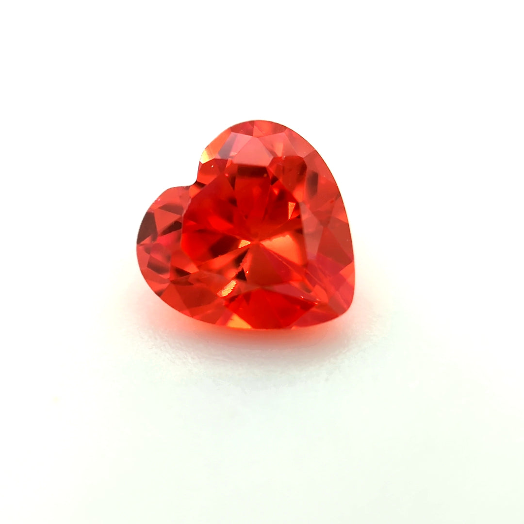 Heart Orange CZ