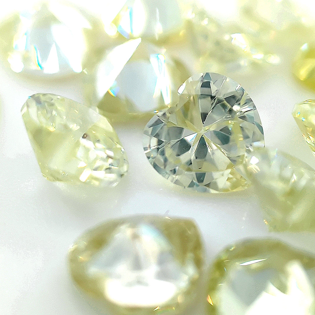 Heart Light Peridot CZ