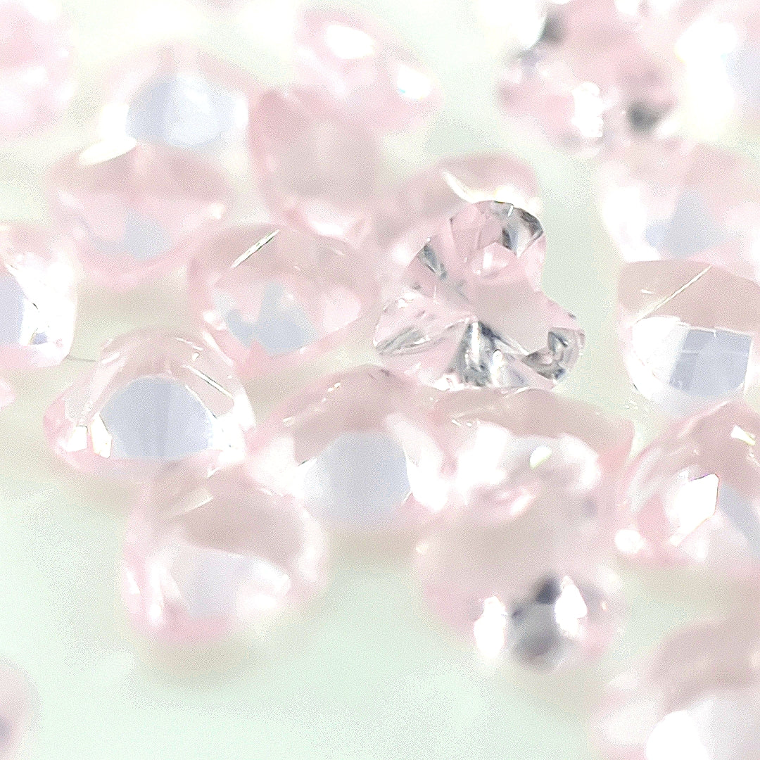 Heart Pink Glass
