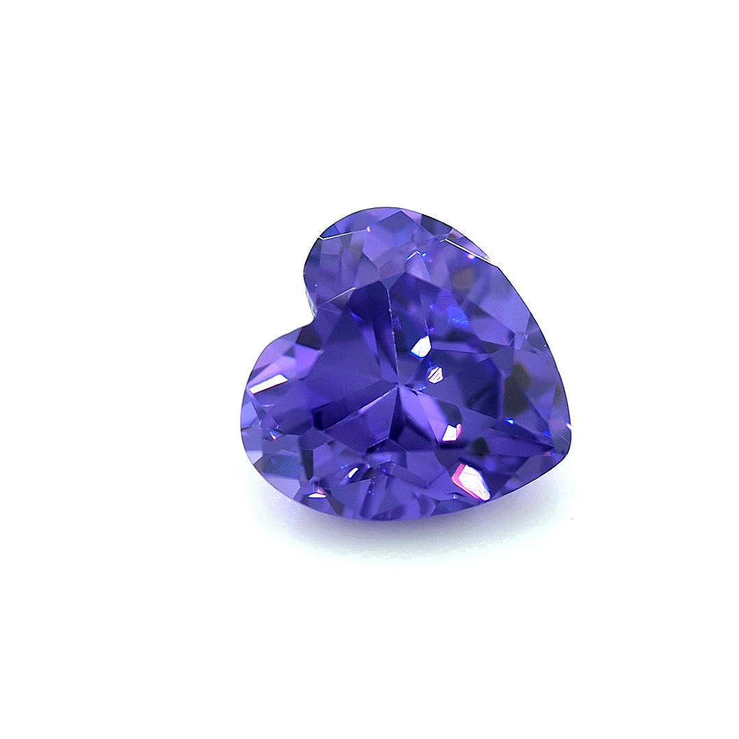 Heart Tanzanite CZ