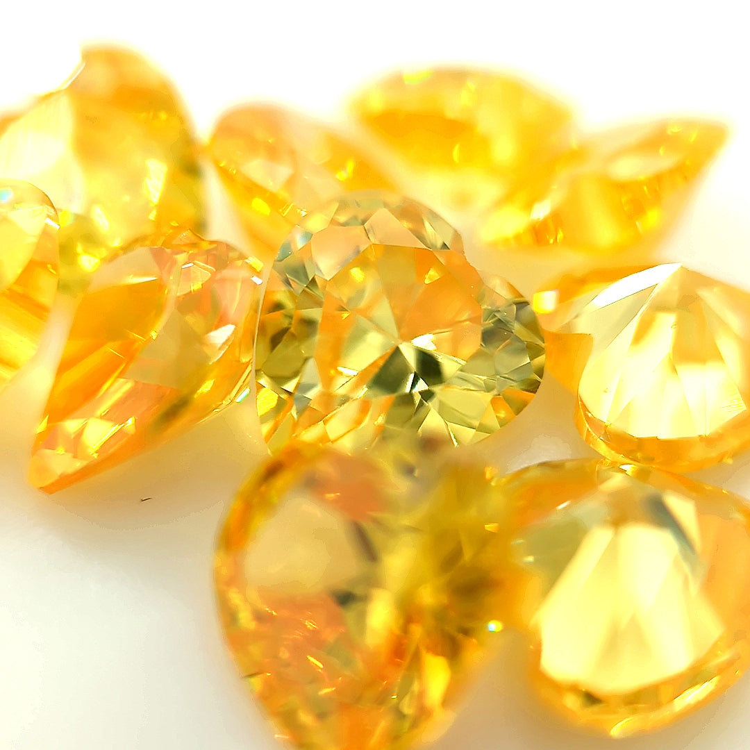 Heart Yellow CZ