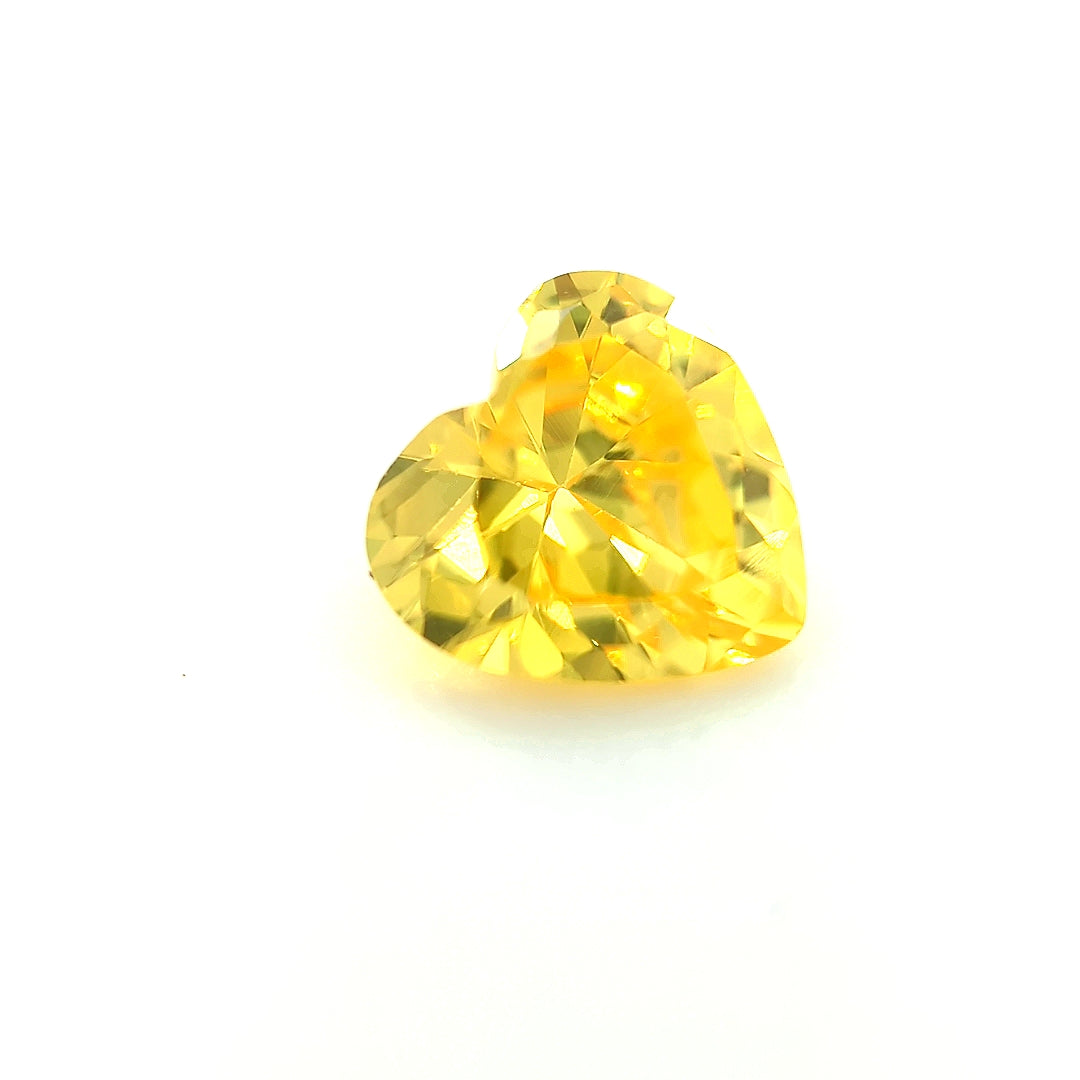 Heart Yellow CZ