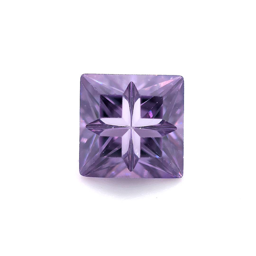 Invisible Square Amethyst CZ