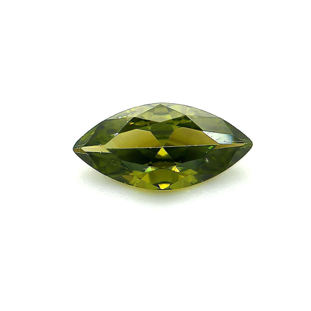 Marquise Dark Peridot CZ