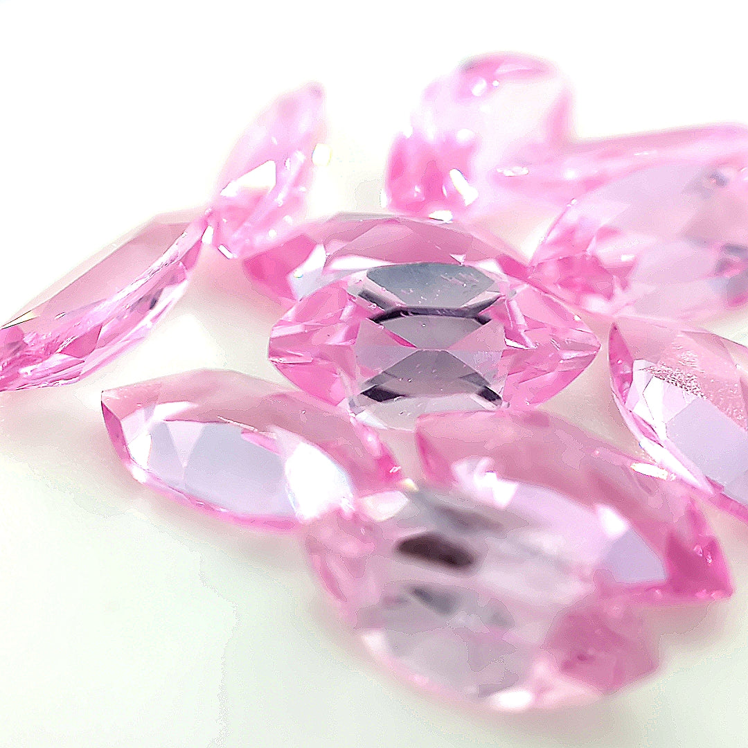 Marquise Synthetic Rose Corundum