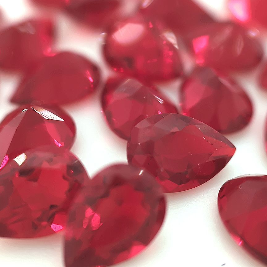 Pear Red Glass