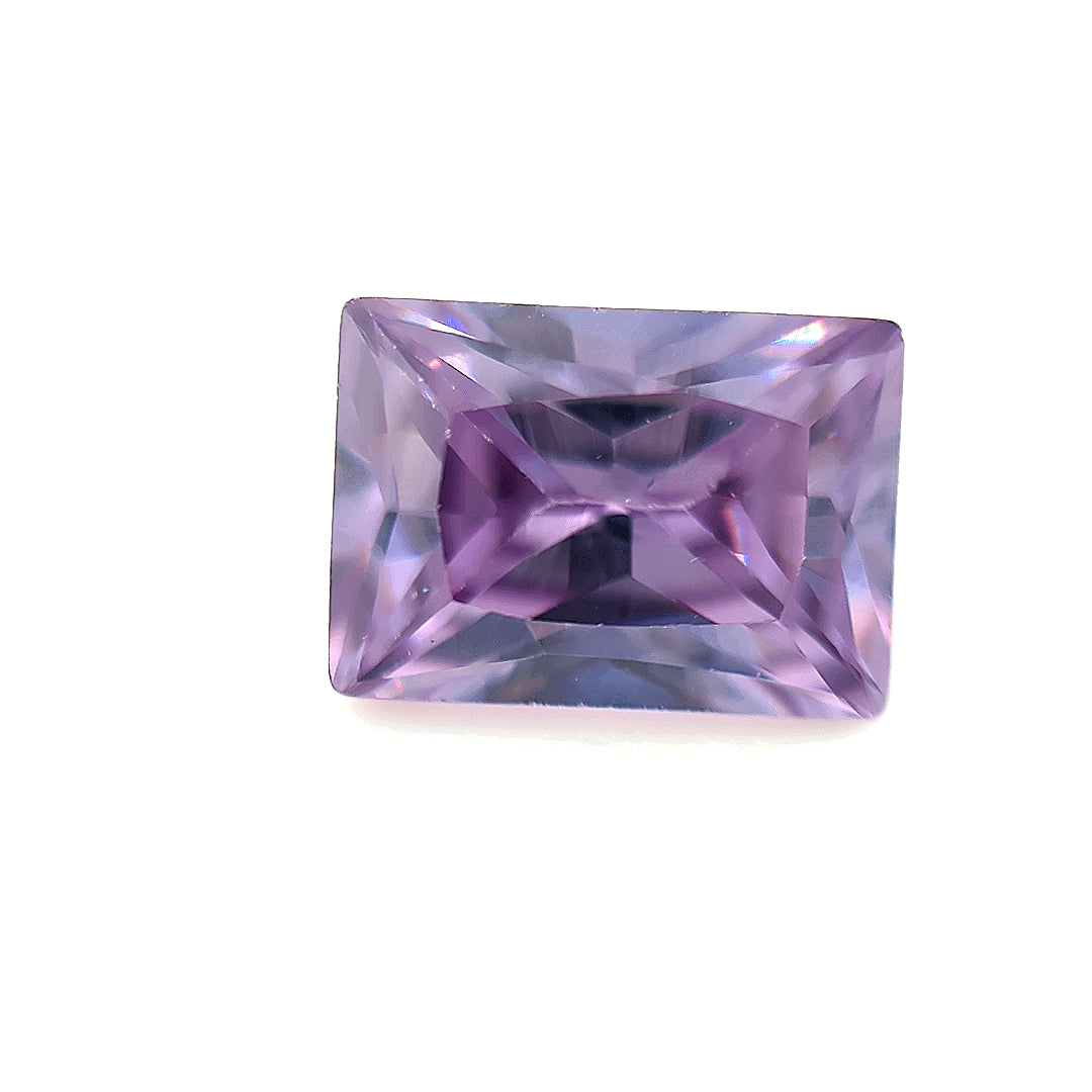 Rectangle Amethyst CZ