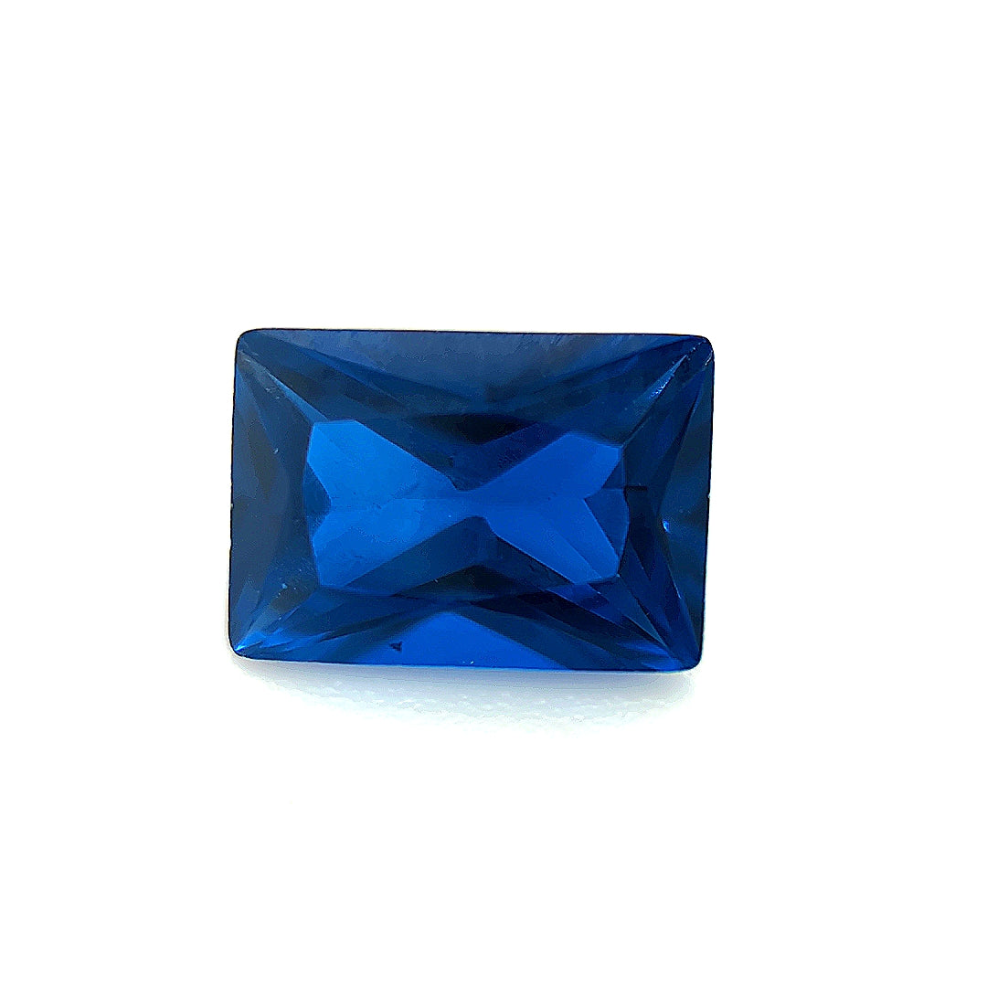 Rectangle Synthetic Blue Spinel