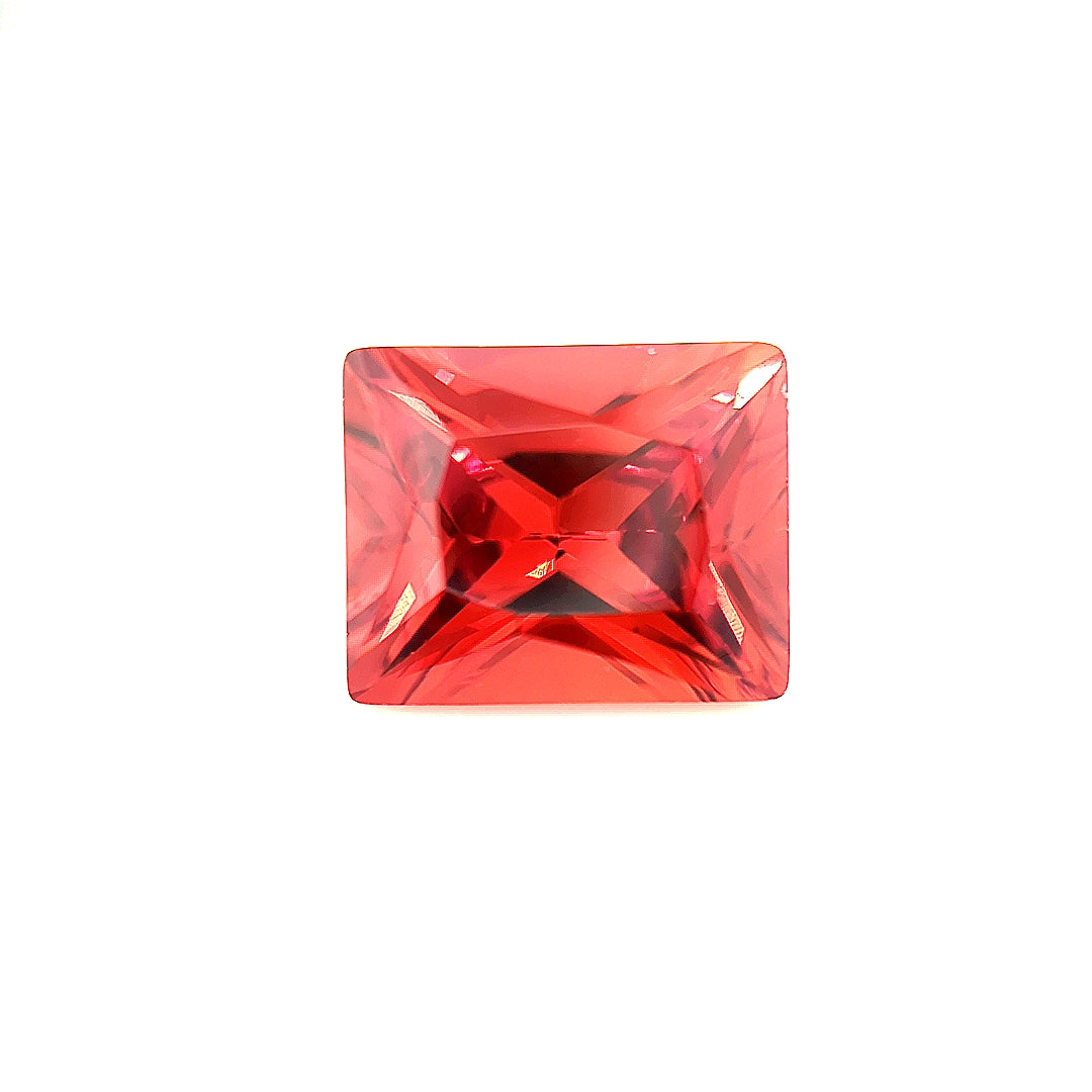 Rectangle Garnet CZ