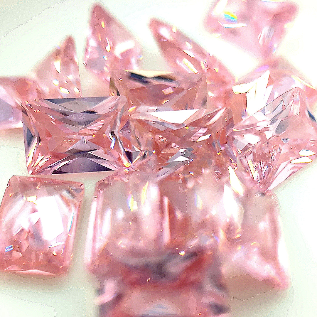 Rectangle Pink CZ