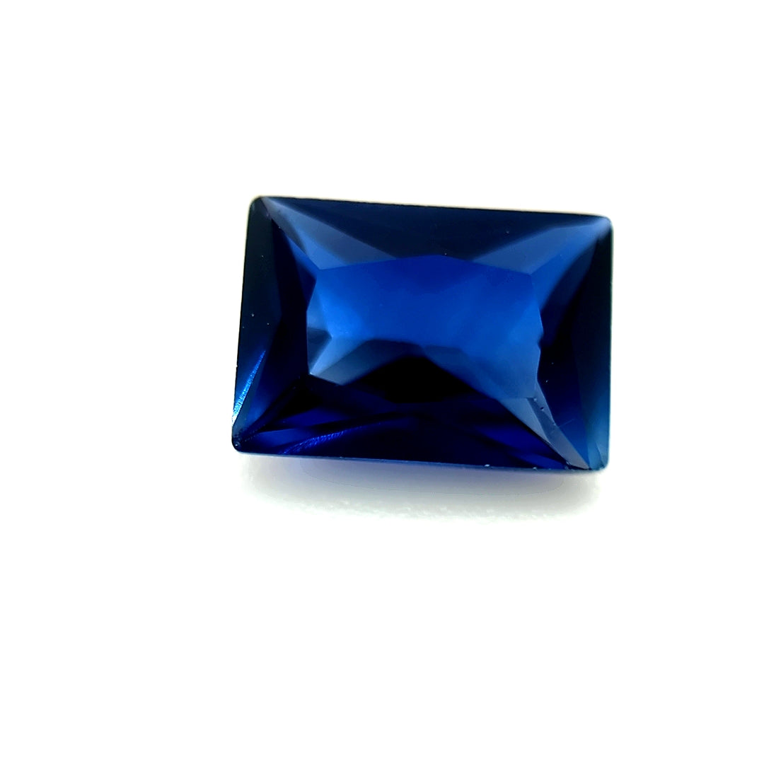 Rectangle Synthetic Blue Sapphire Corundum