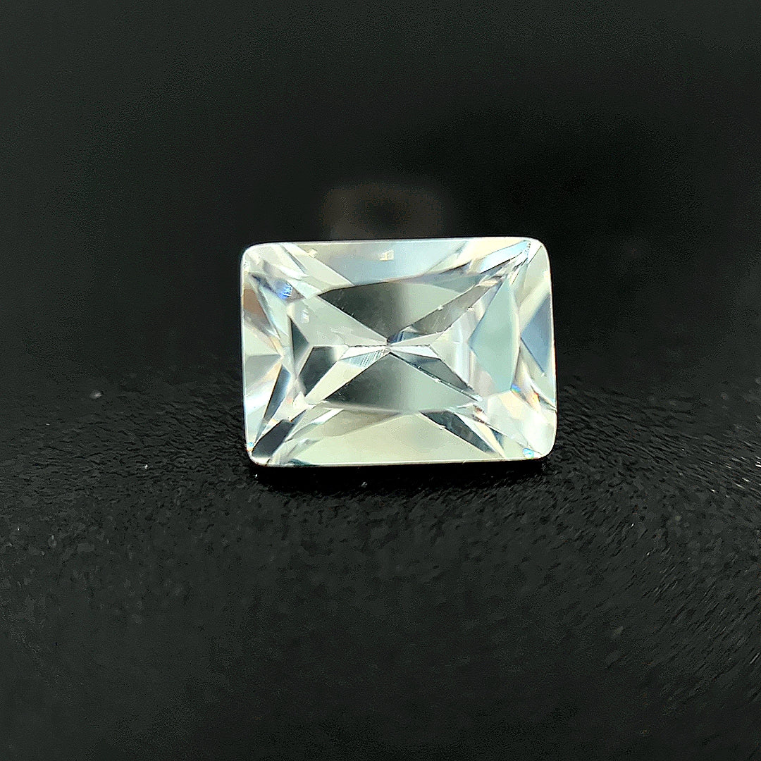 Rectangle White CZ