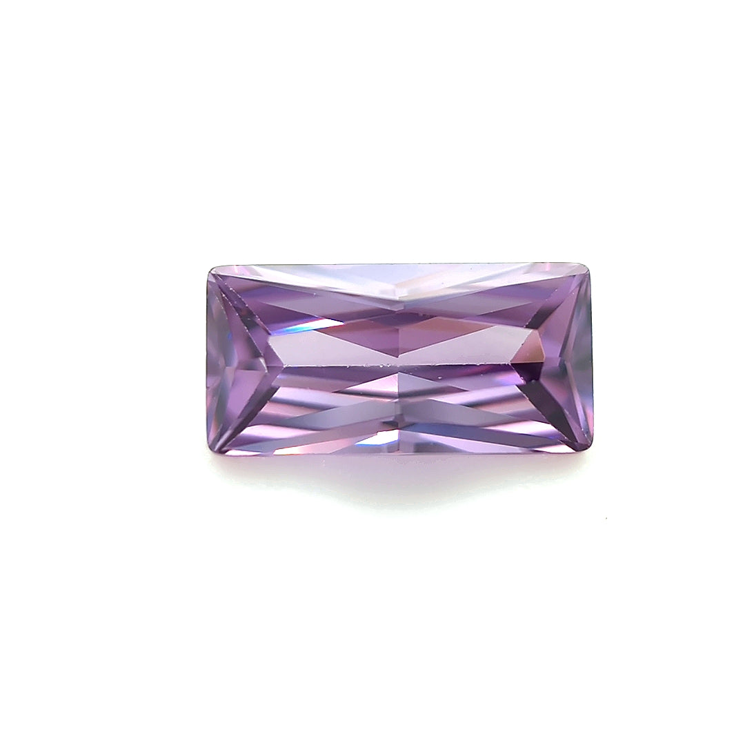 Straight Baguette Amethyst CZ