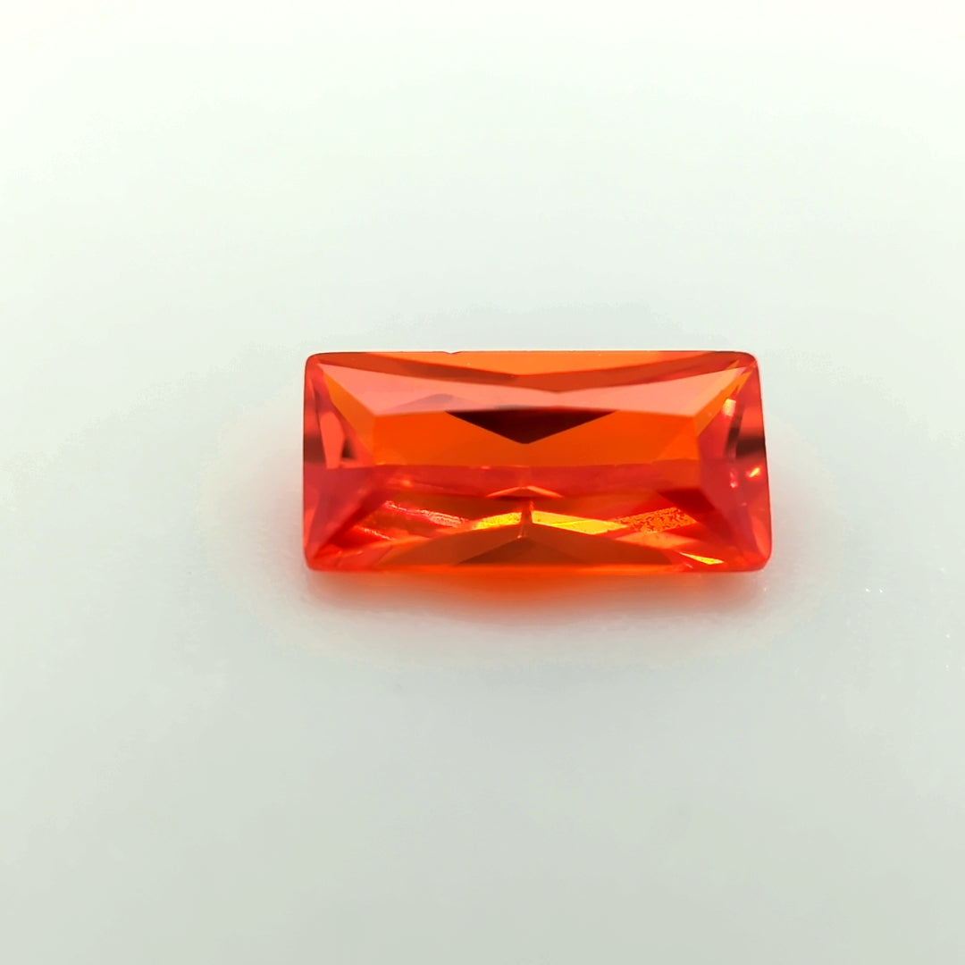 Straight Baguette Orange CZ