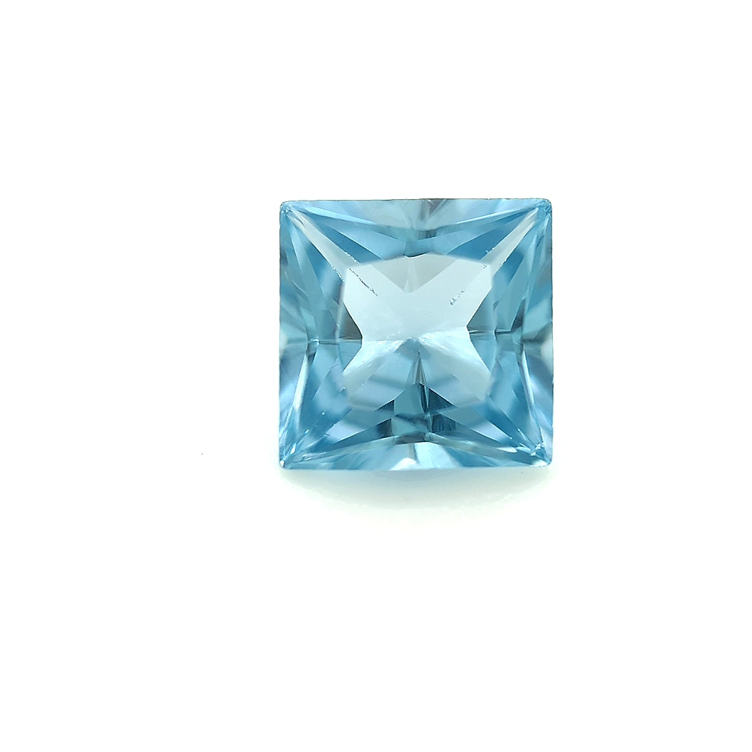 Square Synthetic Aquamarine Spinel