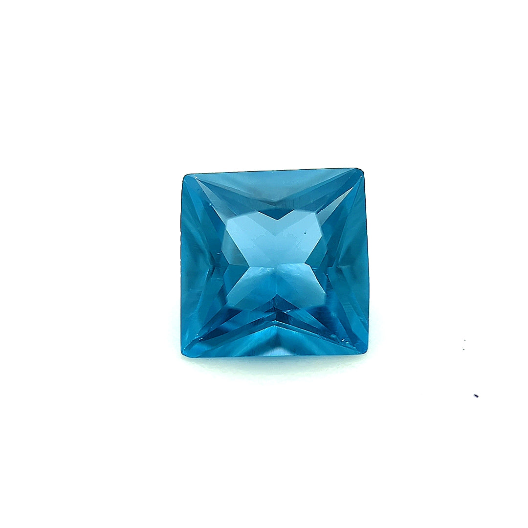 Square Synthetic Blue Zircon Spinel