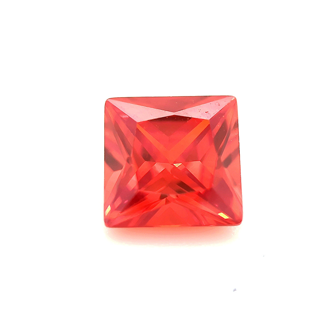 Square Orange CZ