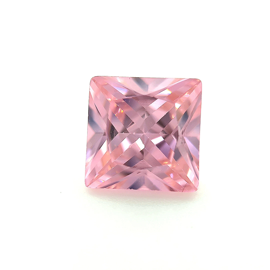 Square Pink CZ