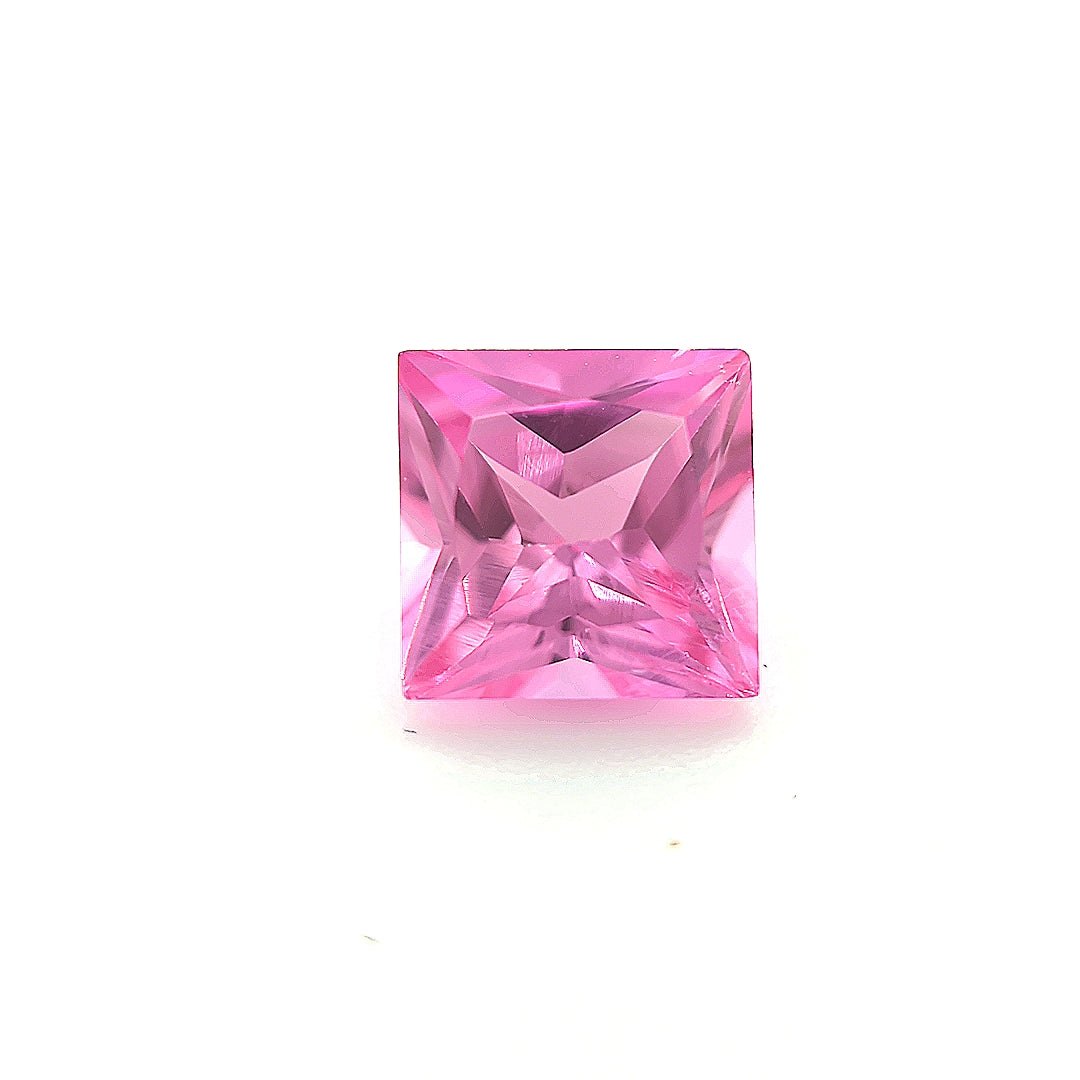 Square Synthetic Rose Corundum