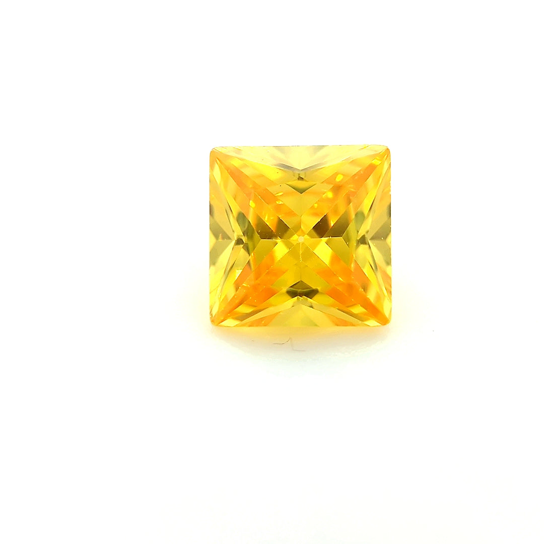 Square Yellow CZ