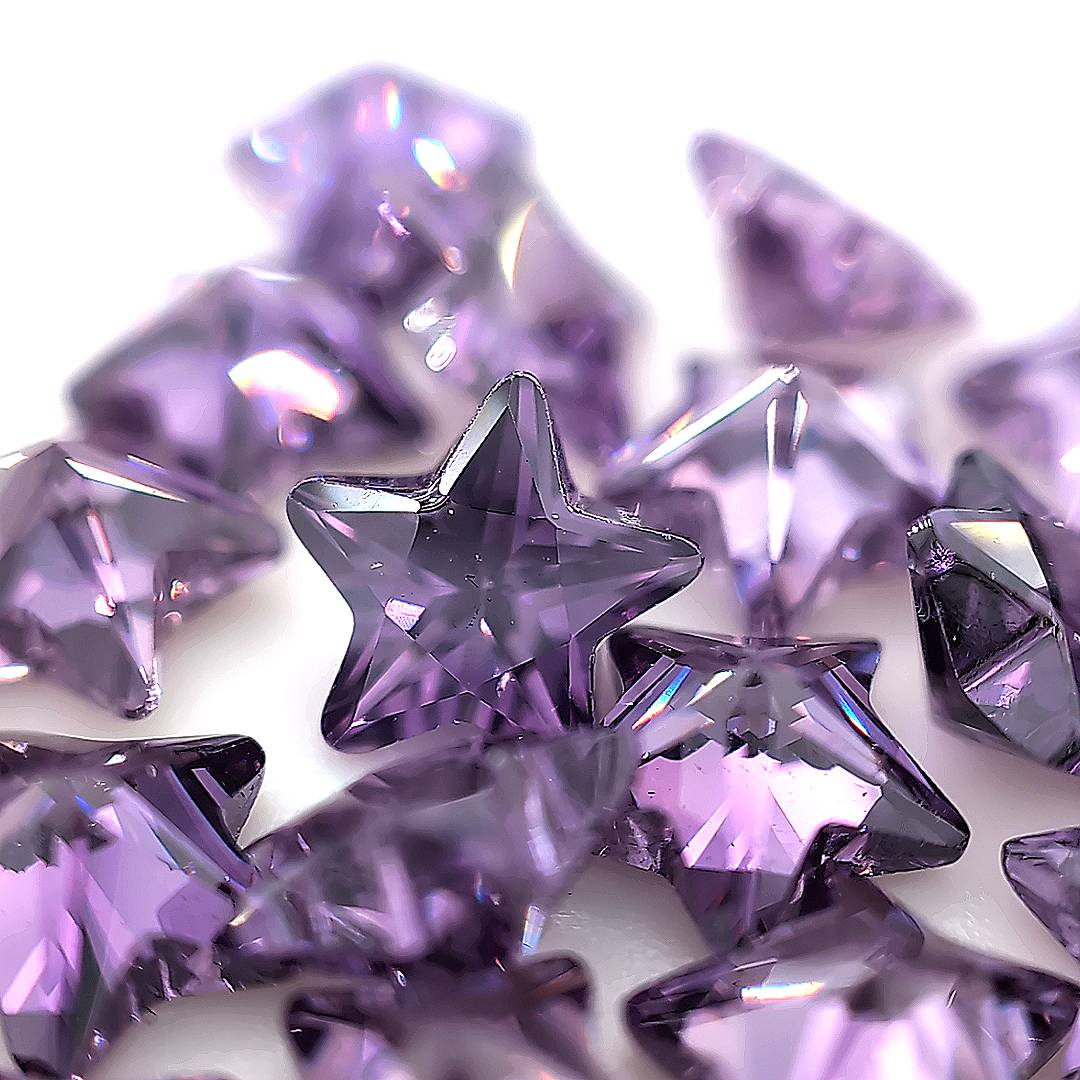 Star Amethyst CZ