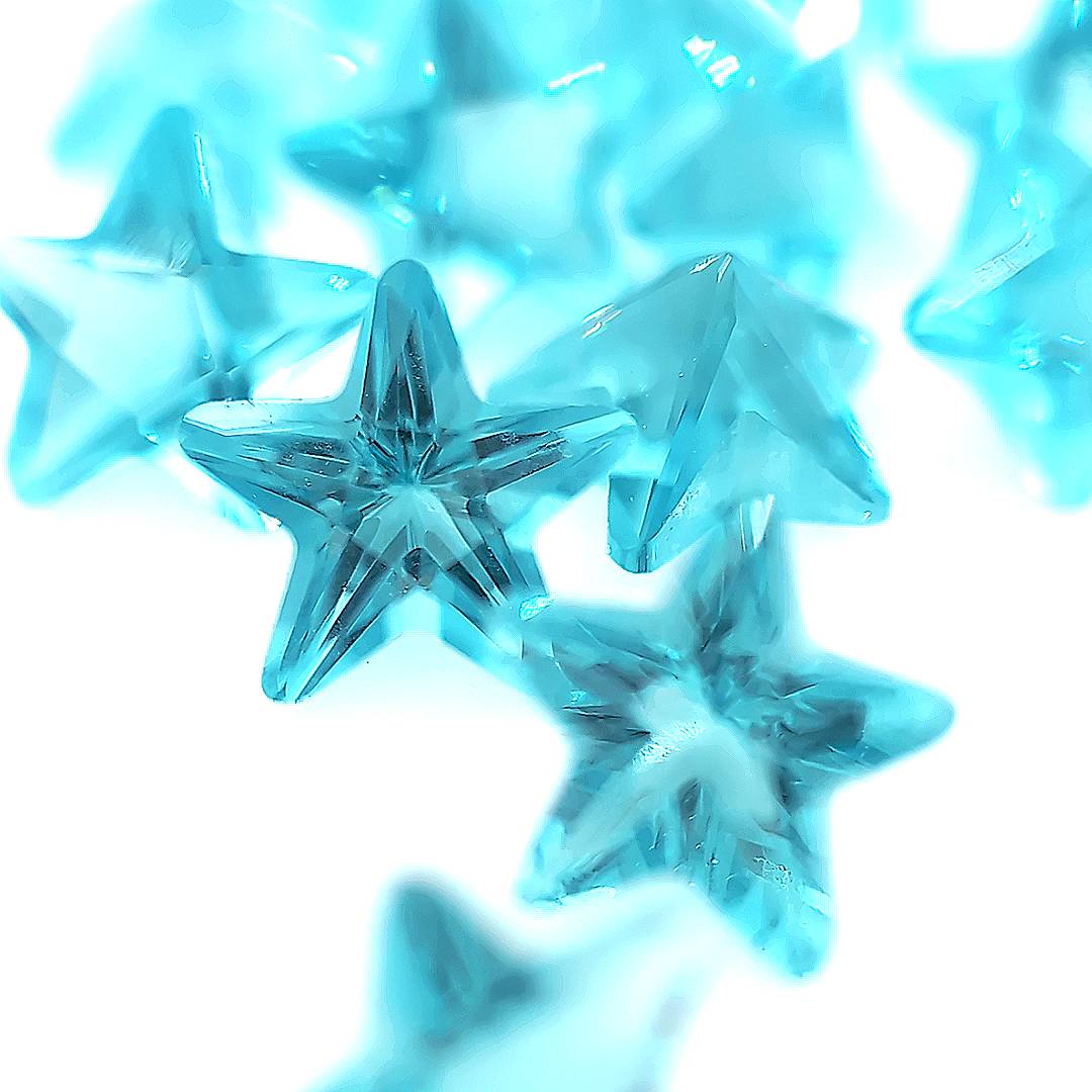 Star Aquamarine Glass