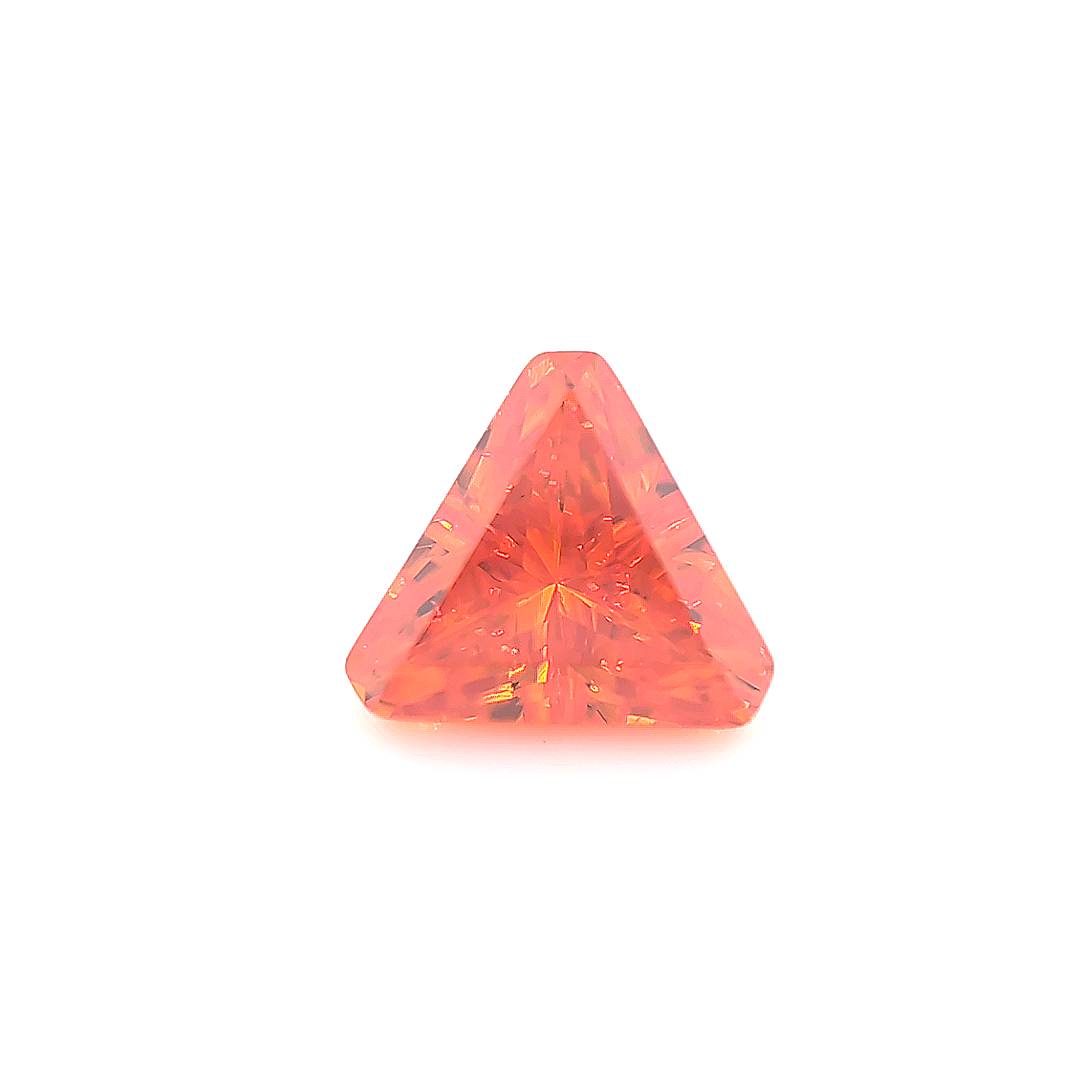 Triangle with Cut Corners Orange CZ