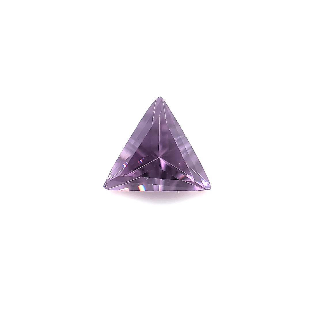 Triangle with Points Amethyst CZ