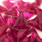 Triangle with Points Synthetic Red Ruby Corundum