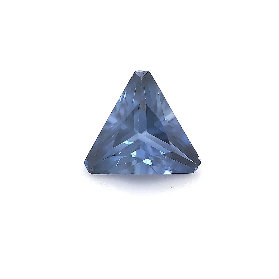 Triangle with Cut Corners Synthetic Blue Sapphire Corundum