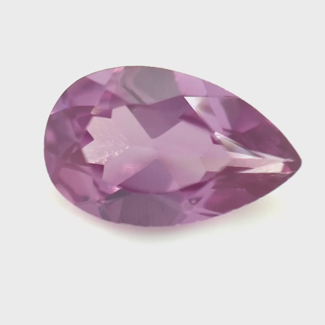 Pear Synthetic Alexandrite (Color Change Sapphire) Corundum