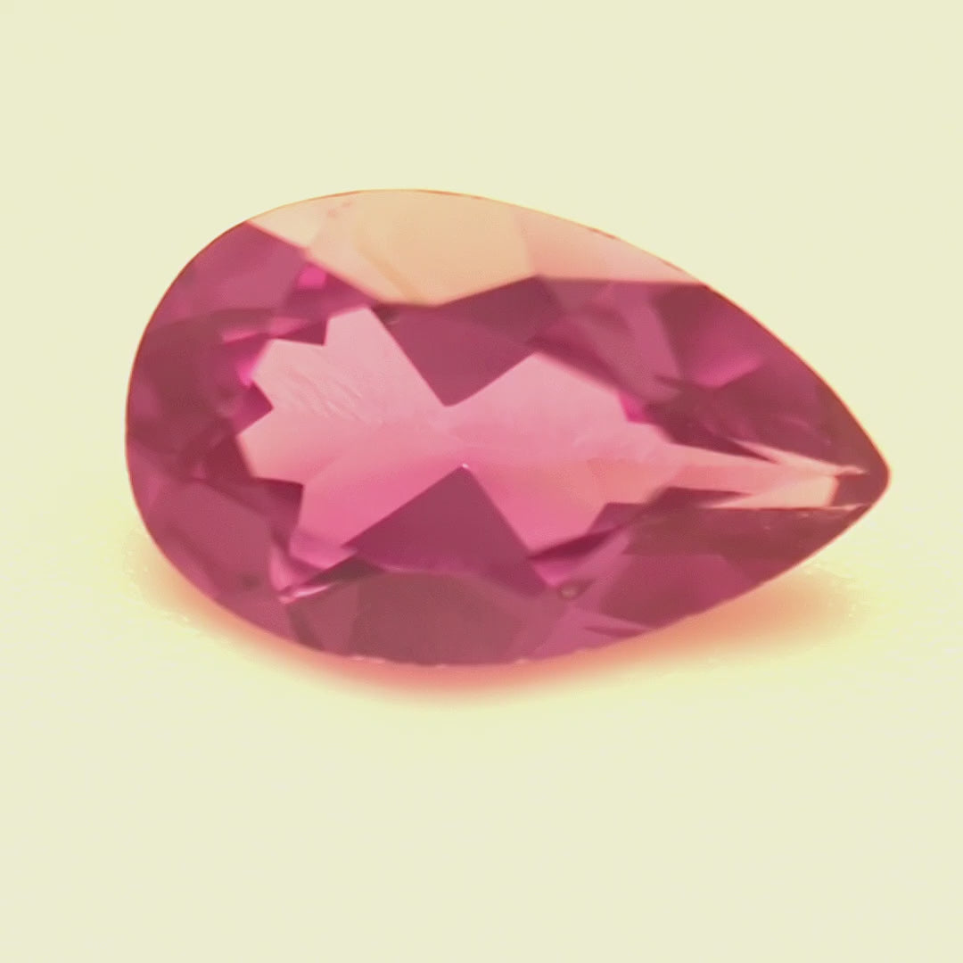 Pear Synthetic Alexandrite (Color Change Sapphire) Corundum