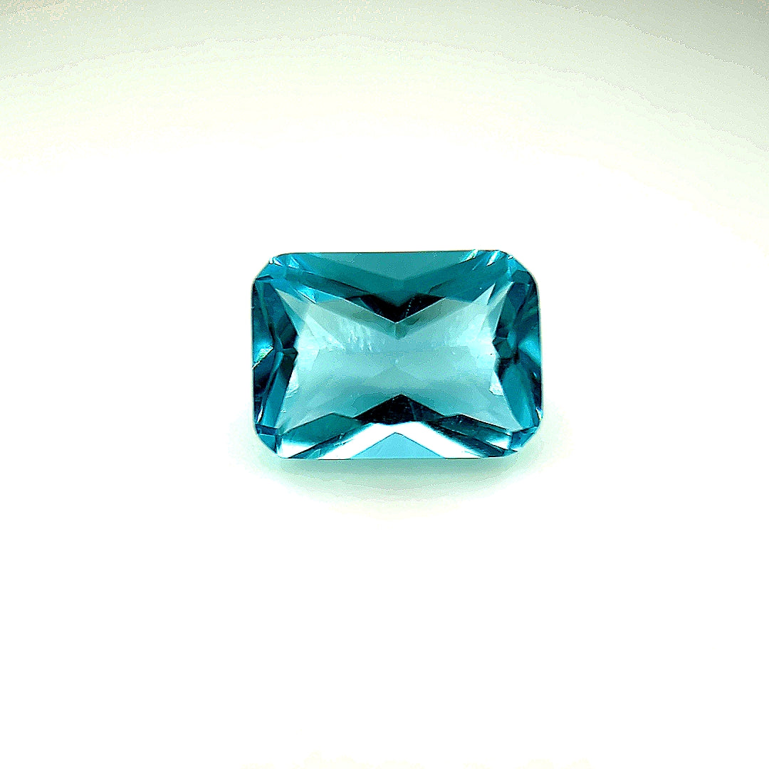 Octagon Aquamarine Glass