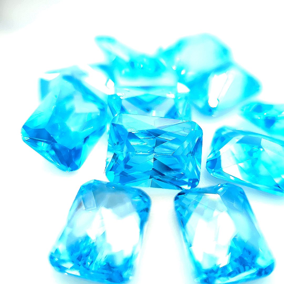 Octagon Blue CZ