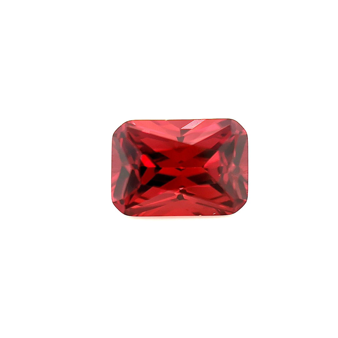 Octagon Garnet CZ