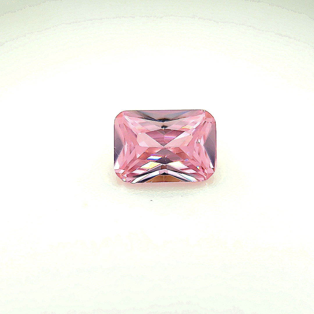 Octagon Pink CZ