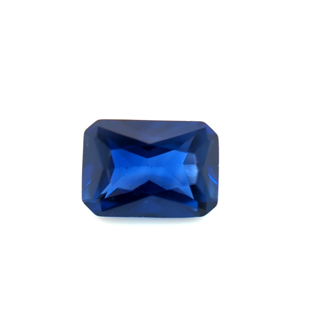 Octagon Synthetic Blue Sapphire Corundum