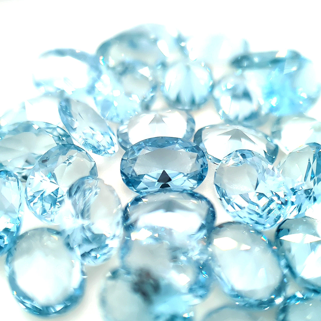 Oval Synthetic Aquamarine Spinel