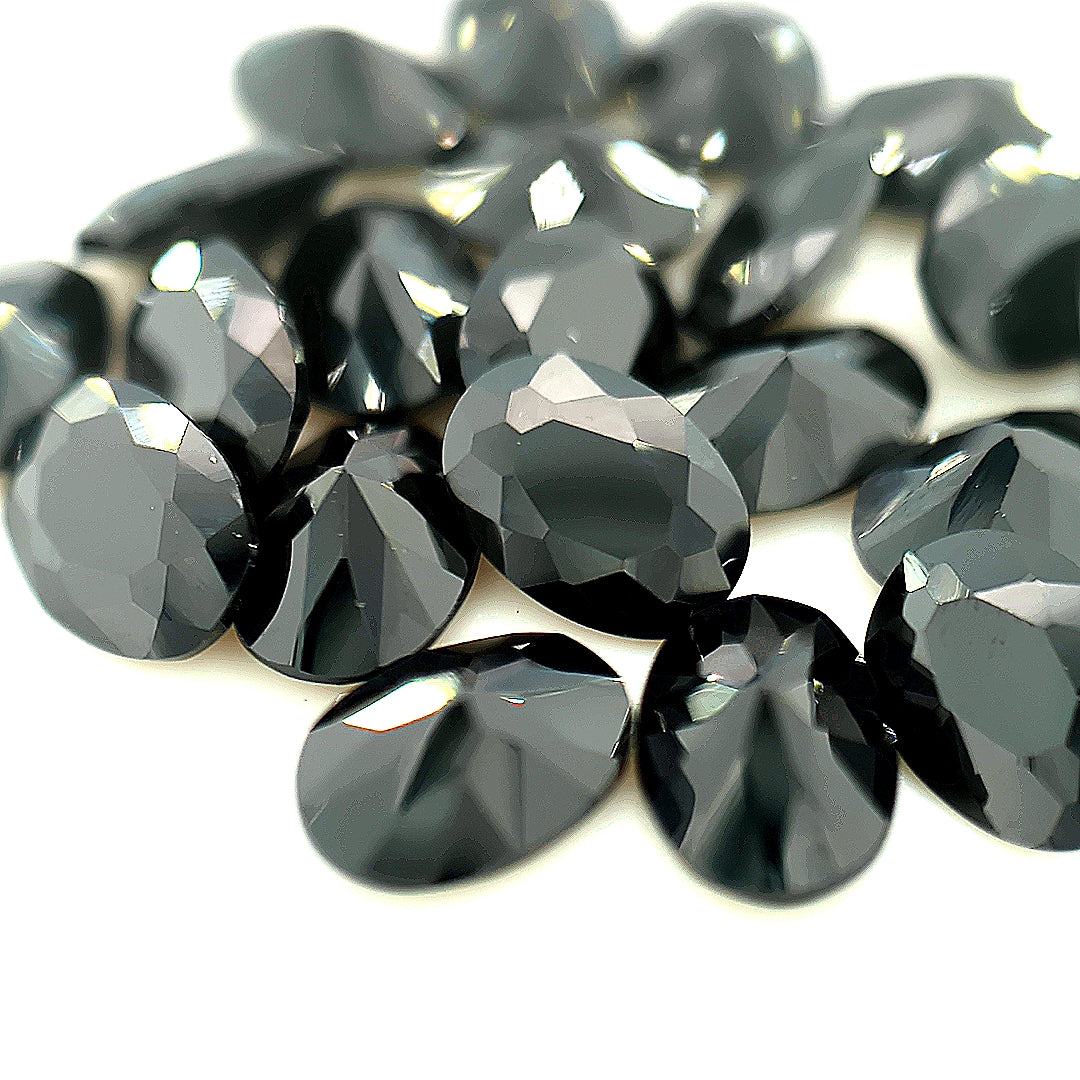 Oval Black CZ