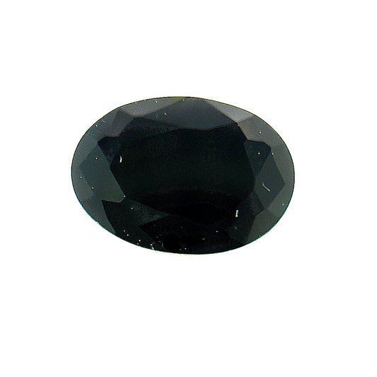 Oval Black Glass